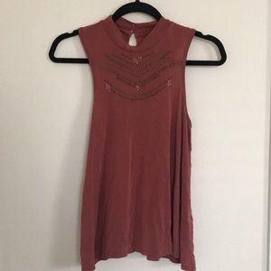Abercrombie & Fitch high neck flowy tank top